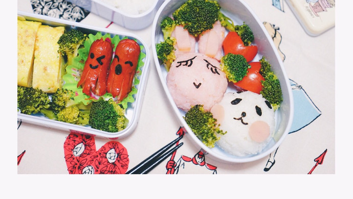 【Japanese Cuisine】Small animals in a Japanese bento