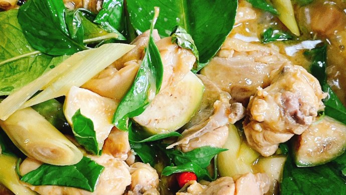 Thai green curry chicken