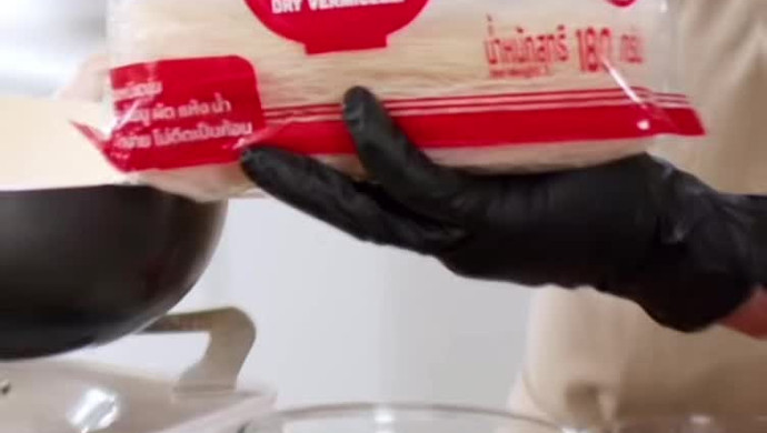 Thai pork sausage salad