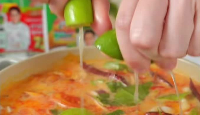 Thai Tom Yum Gong Seafood Soup