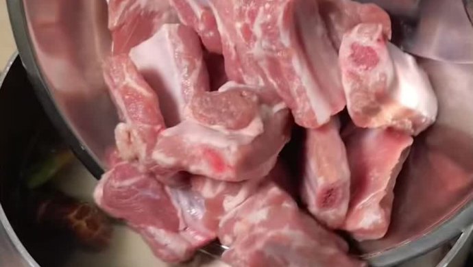 Thai food pork rib porridge