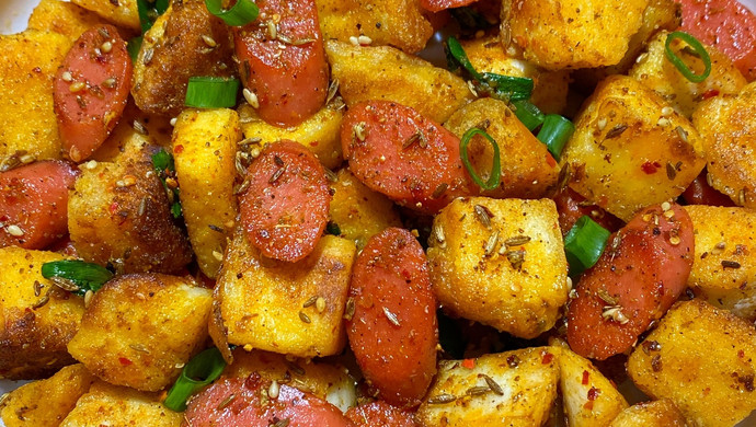 The cumin ham steamed buns are so ❗️ fragrant and delicious that they cry~