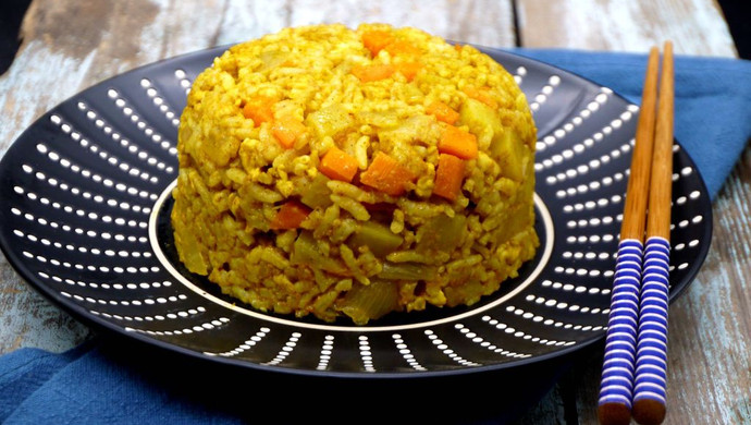 Thai curry rice #Fu Linmen creative rice chef #