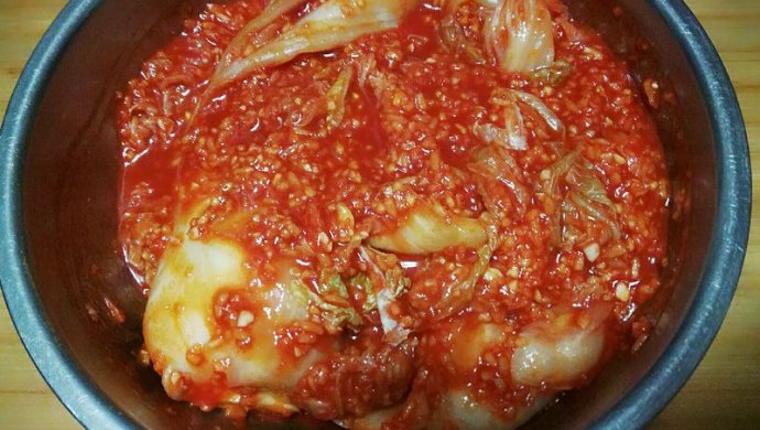 Homemade Korean spicy cabbage