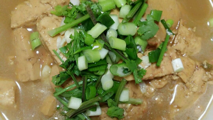Fermented bean curd tofu is a dish without salt