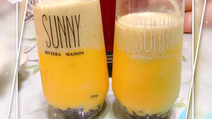 Honey bean layered milkshake