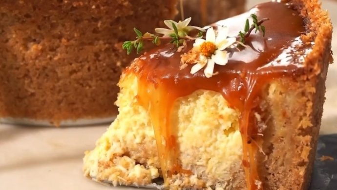 Thai coconut cheesecake