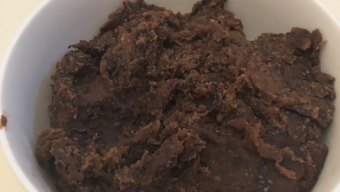 There is no food processor version of the bean paste