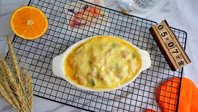 Simple dish - cheese gratin