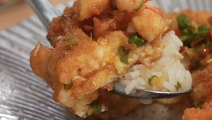 Thai shrimp omelette