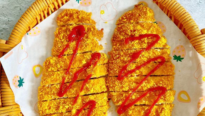 Crispy grilled chicken steak