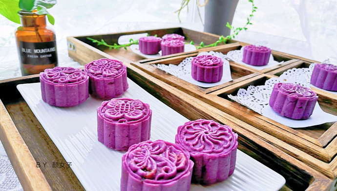 Purple sweet potato mooncake cooking machine