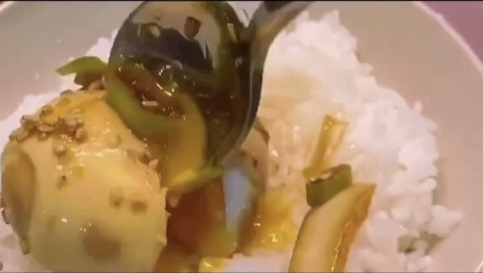 Korean egg with sauce