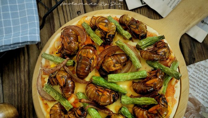 Shandong people's exclusive dry food - seasonal bean stump pizza