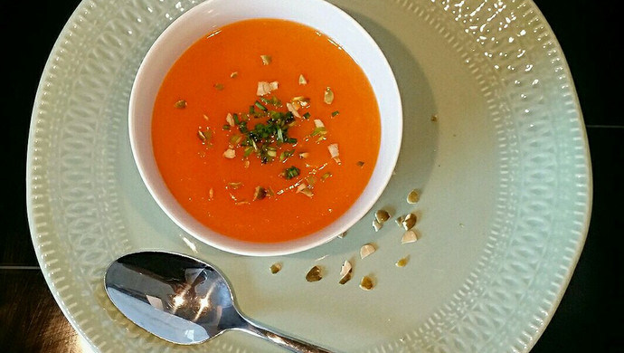 Pumpkin soup, one of the French boutique soups