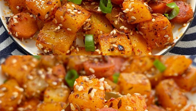 It's delicious, so let's make this cumin ham and potato cubes!!