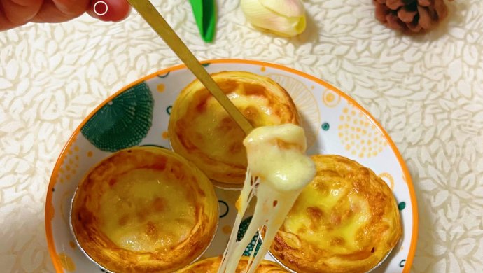 Egg tart small pizza