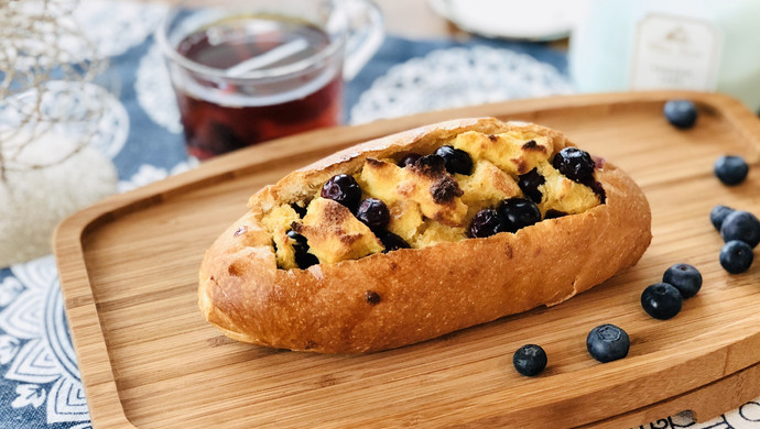 Pattern of blueberry French toast