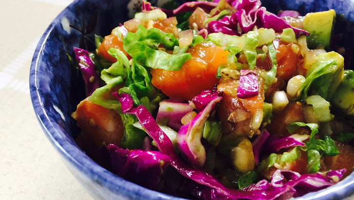 Poké --- is a fisherman's dish from Hawaii