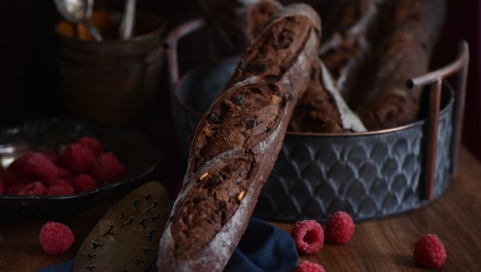 Rich and exquisite orange French European bread