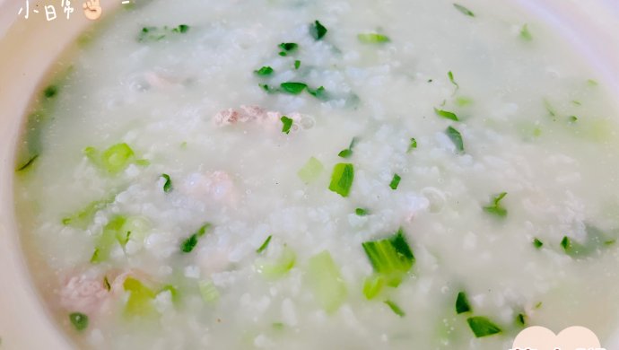 Vegetable and meat porridge