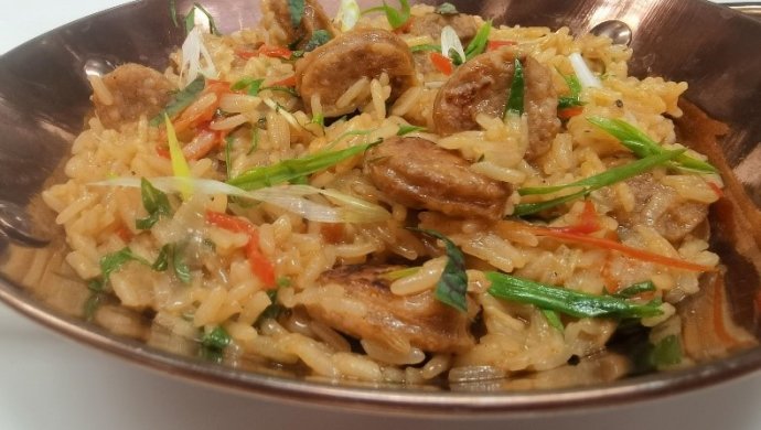 Pepperoni fried rice