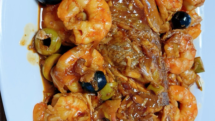 Spanish olive roasted sea bass