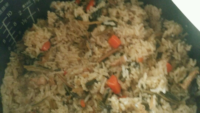 Dried vegetable rice