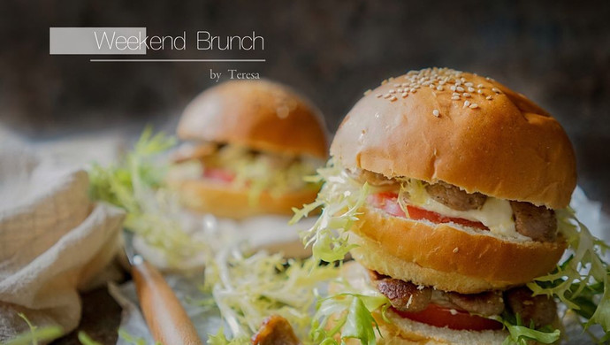 Spanish sausage burger #cherry blossom taste