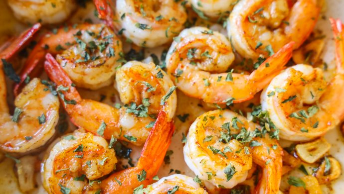 Spanish garlic shrimp