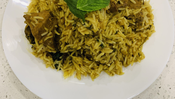 Indian lamb fried rice