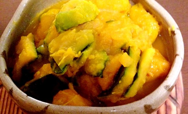 Indian style boiled pumpkin